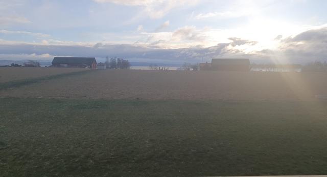 På Visingsö, där var det dock ingen sol berättar Jennifer Ekström som delade med sig av en barmarksbild bland alla snöbilder. Bilden togs runt klockan 15.30 på eftermiddagen. Foto: Jennifer Ekström