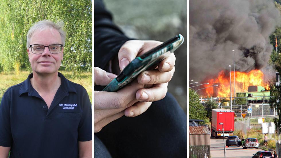Nu förklarar räddningstjänsten och SOS Alarm varför inte alla fick VMA-sms:et efter industribranden.