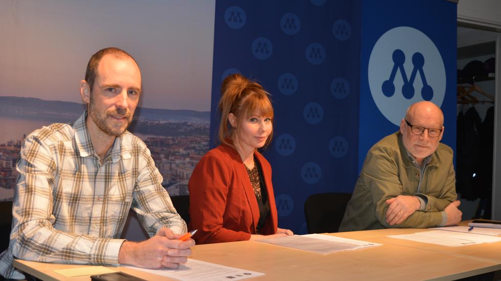 Joakim Dahlström (M), Ida Kors (SD) och Stefan Attefall (KD) presenterade på måndagen sin plan för oppositionsarbetet inom kommunpolitiken. 