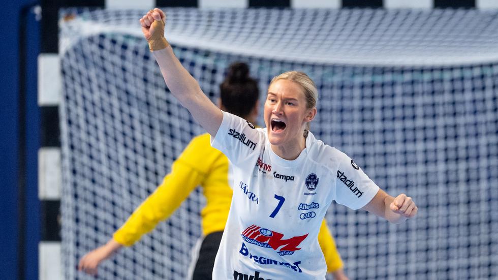 Emma Wahlström var en av många som var bra i Hallby i den allsvenska premiären mot AIK. Foto: Christoffer Borg Mattisson/Bildbyrån