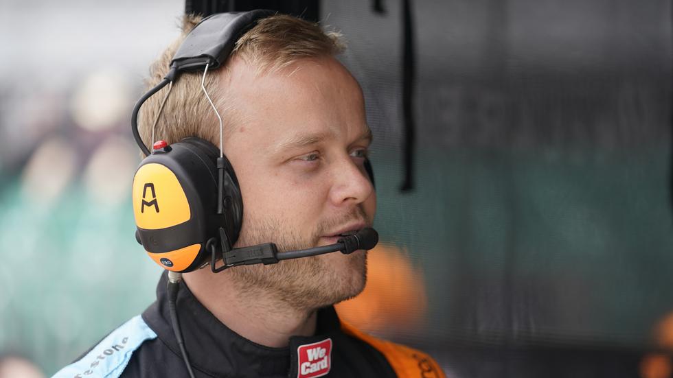 Felix Rosenqvist från Värnamo kom fyra i Indy 500, det är hans bästa placering hittills i loppet. Bild: Darron Cummings/AP/TT
