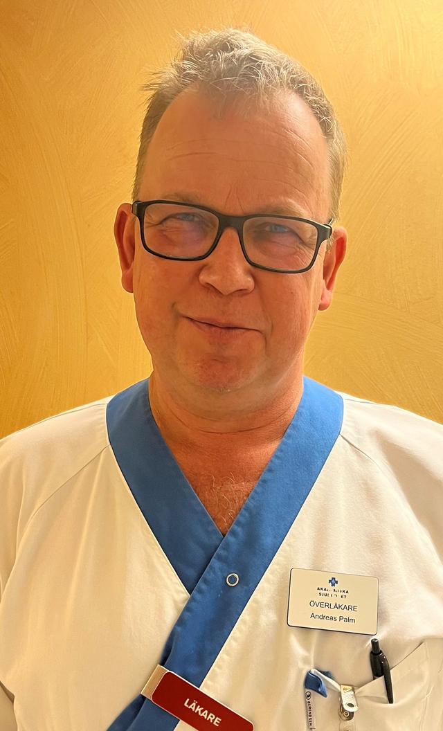 Andreas Palm, senior physician and associate professor at the University Hospital in Uppsala.  Photo: private