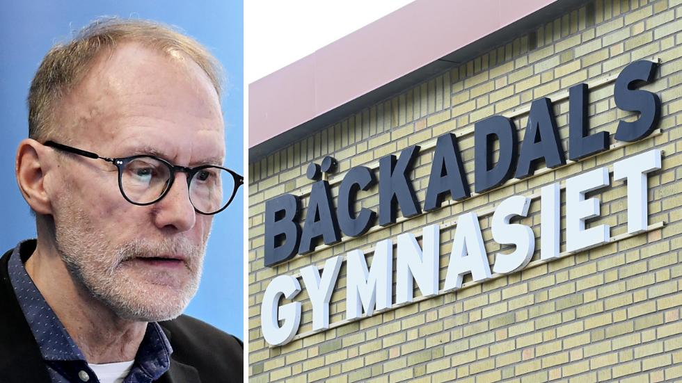 Utbildningsdirektör Göran Isberg.  Bäckadalsgymnasiet. 