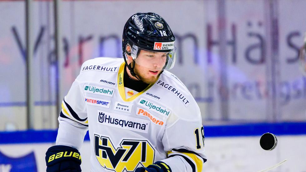 Zion Nybeck lämnar HV71. Bild: Fredrik Karlsson/Bildbyrån