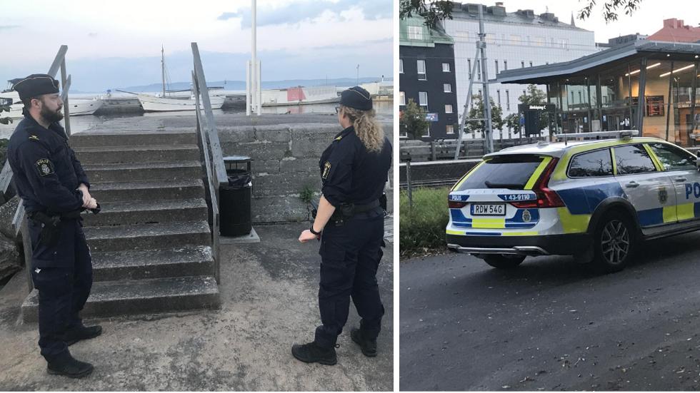 Polisen avlossade tjänstevapen vid ett ingripande i centrala Jönköping på fredagskvällen.