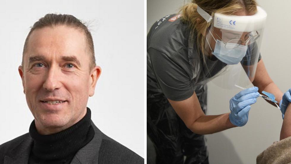 Vaccinsamordnare Jonas Almgren vädjar till alla att ha tålamod så att de som står på tur att få vaccinet får det först.