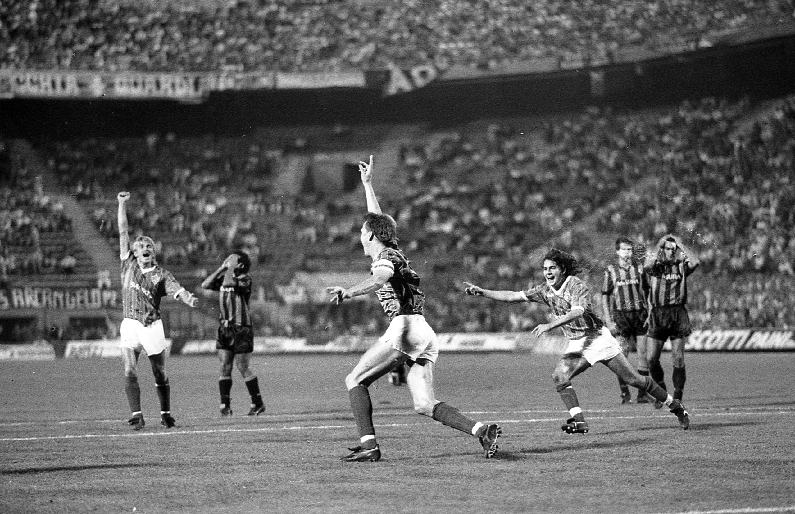 Göran Arnberg gjorde 1-1-målet mot Inter i Milano. Där och då såg Brage ut att gå mot en historisk poäng, men ett 2-1-mål senare i matchen grusade Borlängelagets chanser för avancemang.