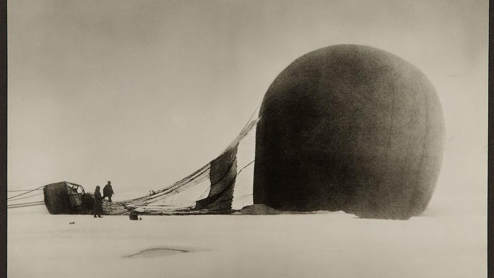 Till vem och till vad gick Andrées sista tankar på polarexpeditionen? 
Bild: Nils Strindberg 1897