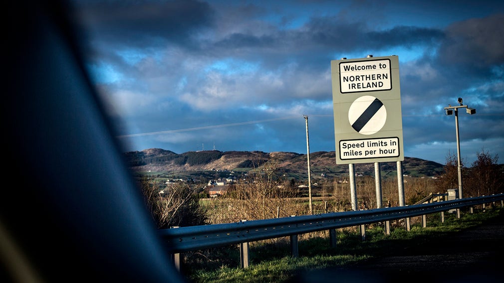Gränsen mellan Irland och Nordirland. Foto: Magnus Hallgren.