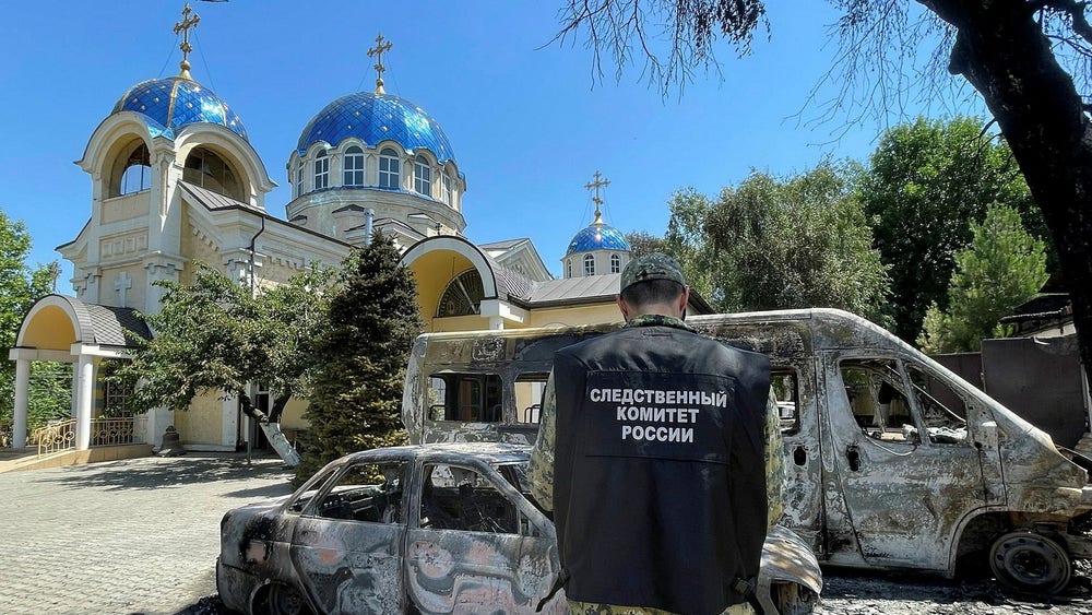 Tre sorgedagar utlysta i Dagestan efter blodiga attacker mot religiösa byggnader