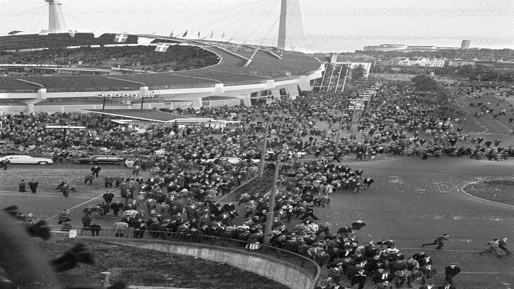 3 juni 1959 kom över 52 000 åskådare till Nya Ullevi för att se derbyt mellan IFK Göteborg och Örgryte.