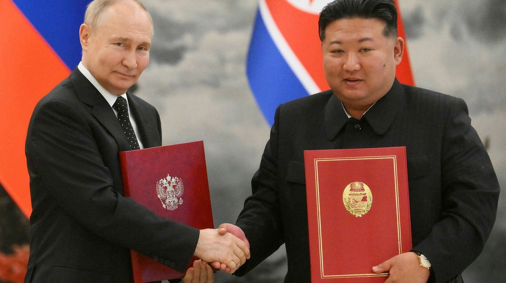 Ryssland och Nordkorea ingår ny försvarspakt