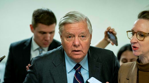 Lindsey Graham, republikansk amerikansk senator, vill straffa de som samarbetar med ICC i utredningen mot Israels ledare.