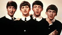 John Lennon, Ringo Starr, Paul McCartney och George Harrisson på en bild från 1963.