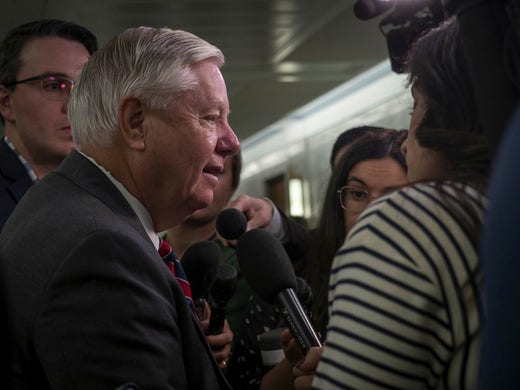 La senatrice Lindsey Graham, una stretta alleata di Trump, ha visitato Lincoln, la capitale del Nebraska, questa settimana.