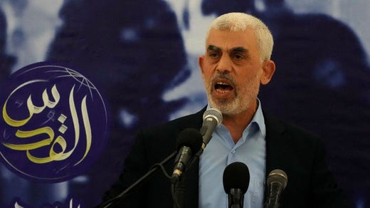 Il leader supremo di Hamas nella Striscia di Gaza, Yahya Sinwar.