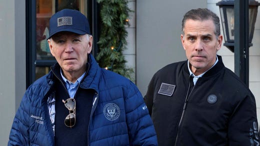 Joe Biden med sin son Hunter.