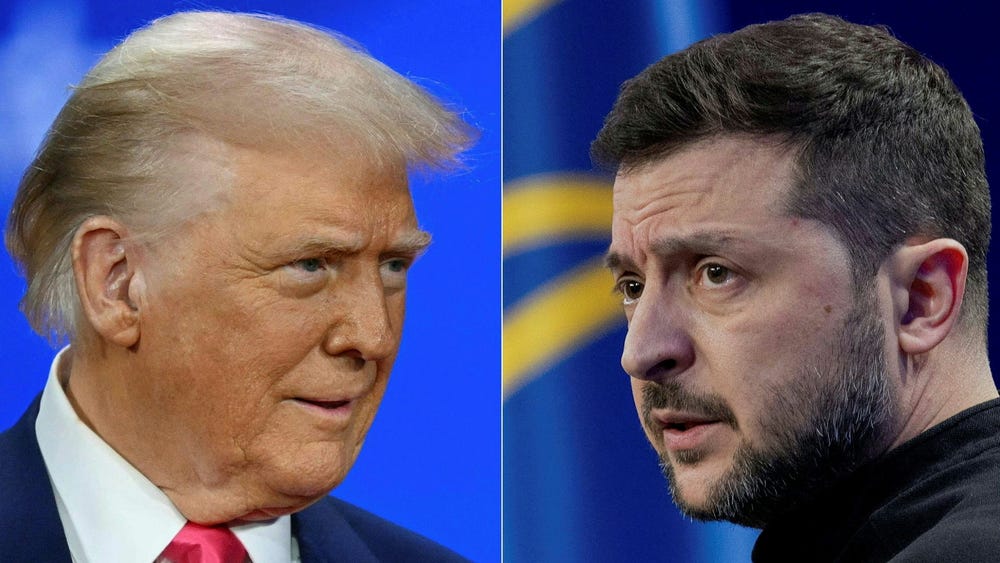 Trump och Zelenskyj väntas skriva under mineralavtal