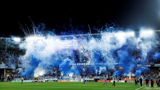 IFK Göteborgs supportrar under derbyt mot Gais i slutet av september förra året.