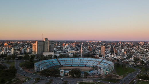 VM-arena 1930 – och 2030: Estadio Centenario i Uruguays huvudstad Montevideo.