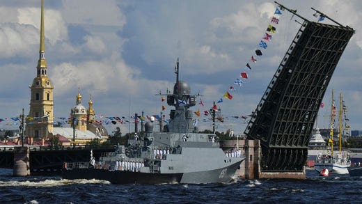 Russian warship Grad Svijazsk.