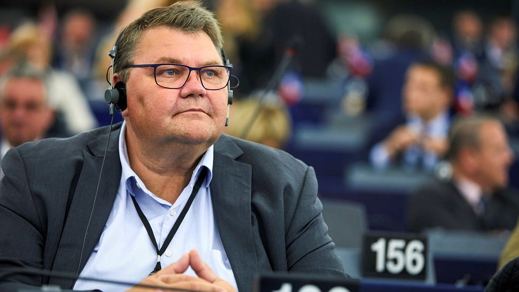 Sverigedemokraternas Peter Lundgren i EU-parlamentet.