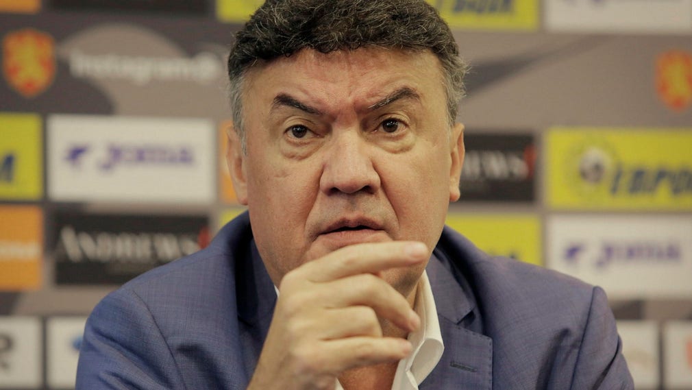 Borislav Mihaylov slutar som ordförande i Bulgariens fotbollsförbund. Arkivbild.
