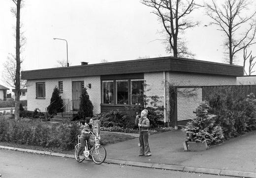 Mexitegelvilla i Jönköping 1977.