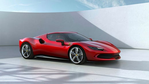 Än så länge är detaljerna i Ferraris helelektriska bil få. På bilden plug-in hybrid 296 GTB.