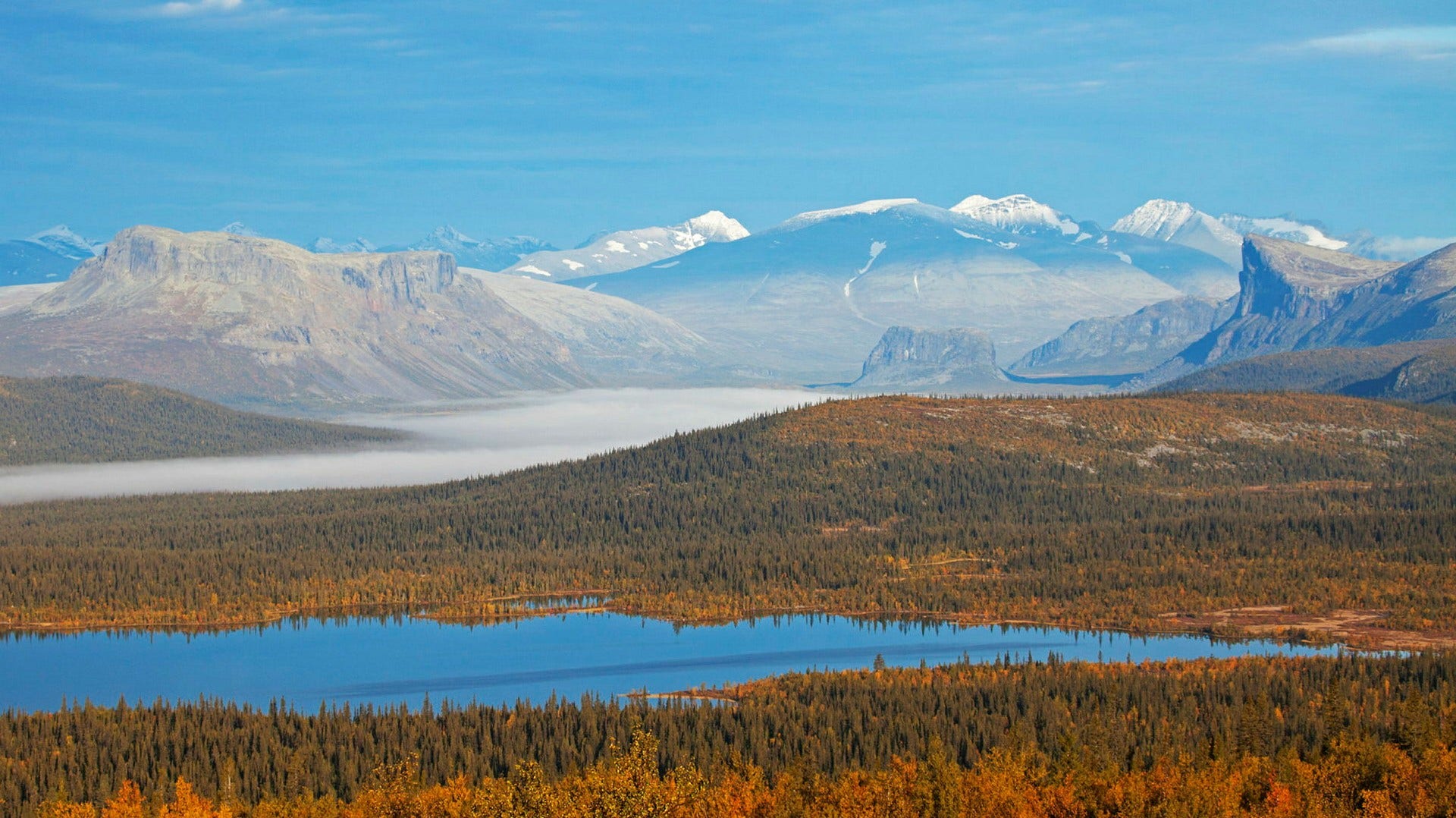 Laponia är ungefär 9 400 kvadratkilometer stort och innefattar flera nationalparker, bland annat Sarek.
