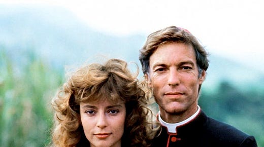 Richard Chamberlain och Rachel Ward in 