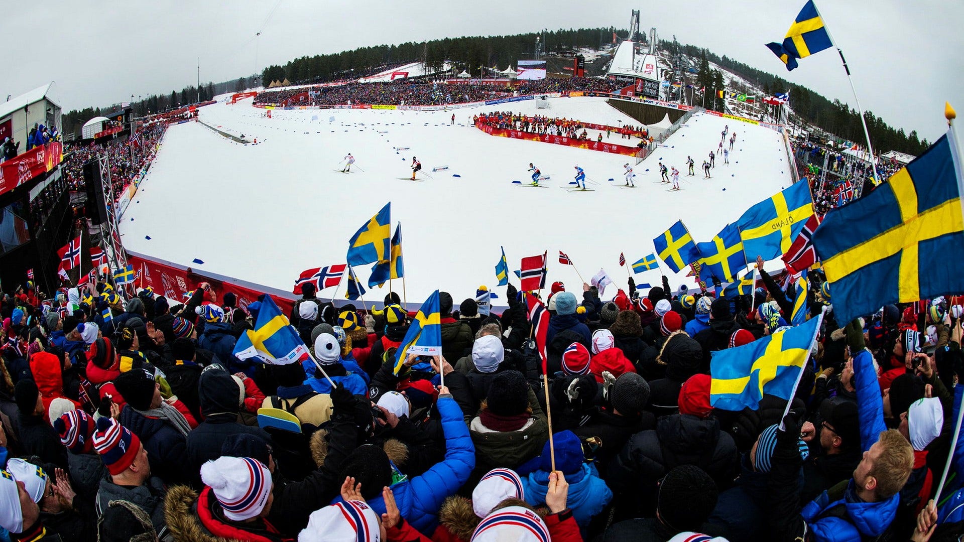 Skidstadion Lugnet i Falun är en av de tänkta tävlingsplatserna för ett OS i Sverige 2030.
