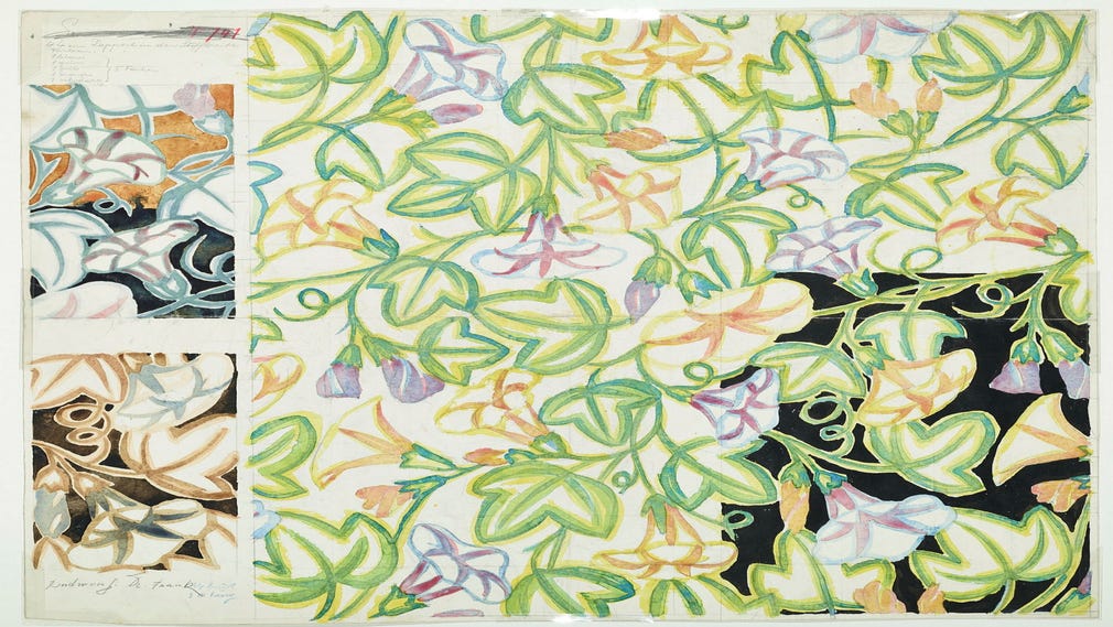 Mönster av Josef Frank, ca 1917.