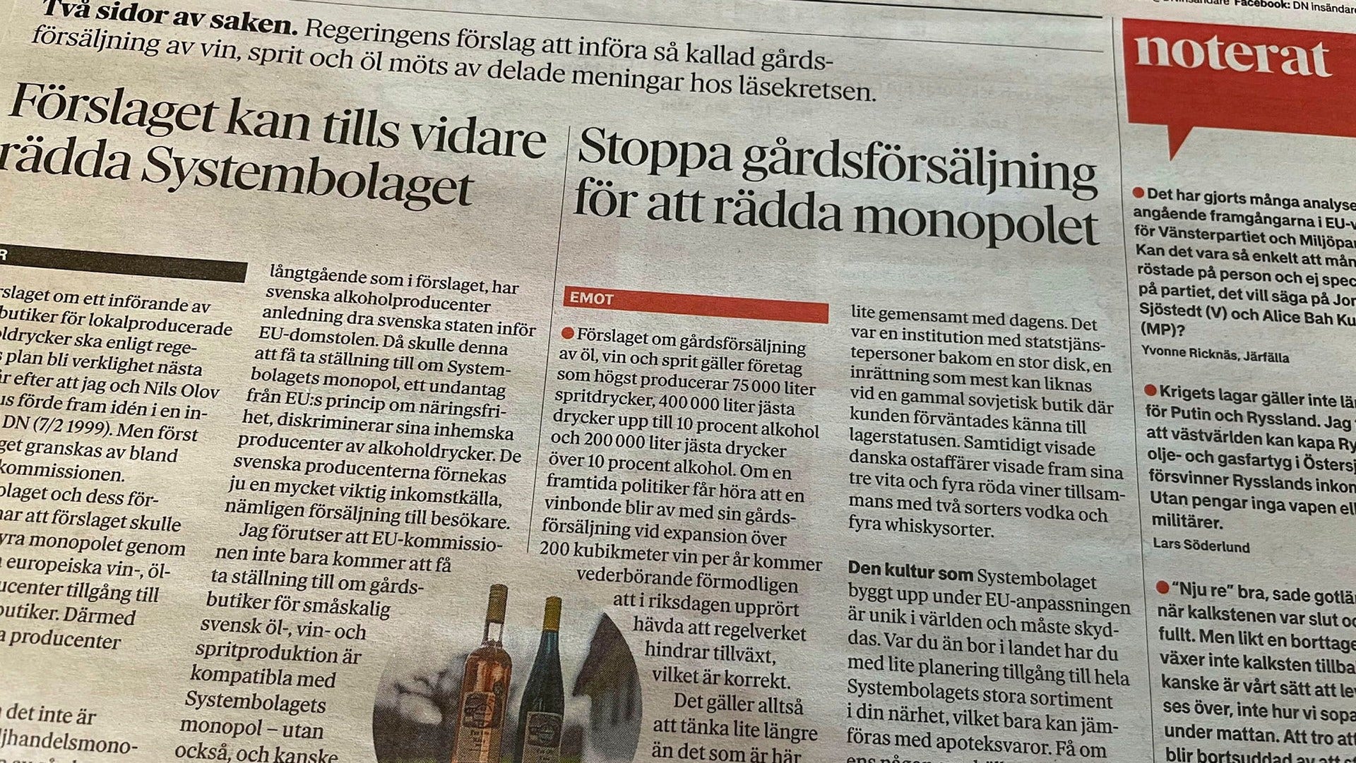 PÃ¥ insÃ¤ndarsidan i tidningen och pÃ¥ DN.se/insandare publiceras lÃ¤sarnas olika Ã¥sikter i aktuella frÃ¥gor. UngefÃ¤r dubbelt sÃ¥ mycket material publiceras pÃ¥ nÃ¤tet jÃ¤mfÃ¶rt med i tidningen.