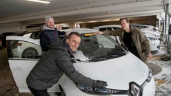 Ourgreencars grundare Kenneth Falk, Thomas Droben och Magnus Jönsson.