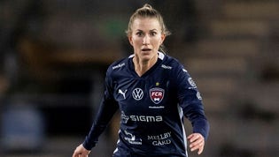 Emma Berglund har spelat i Rosengård sedan 2021. Arkivbild.
