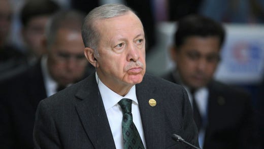 Turkiet vill ha stabilitet och framför allt krig mot kurdiska grupper som stödjer PKK. På bilden: Turkiets president Tayyip Recep Erdogan.