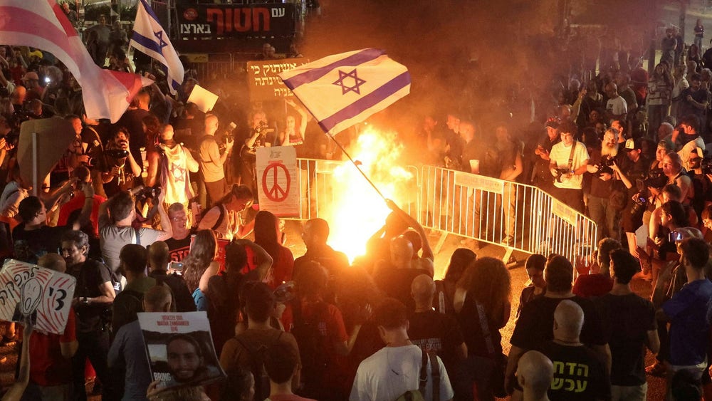 Massdemonstrationer på olika håll i Israel – flera gripna