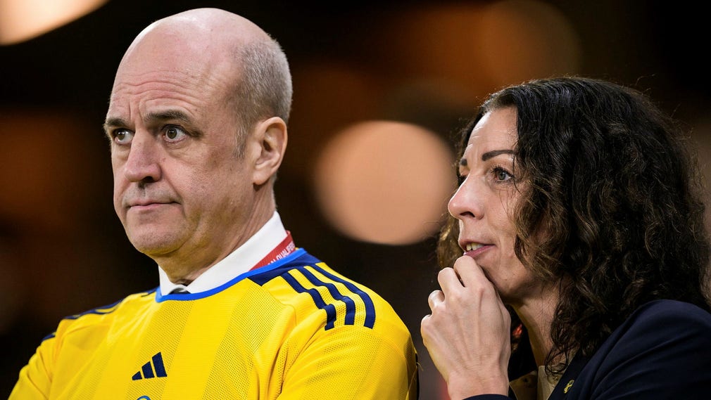 Svenska fotbollförbundets ordförande Fredrik Reinfeldt och generalsekreterare Andrea Möllerberg tillträdde båda förra året.
