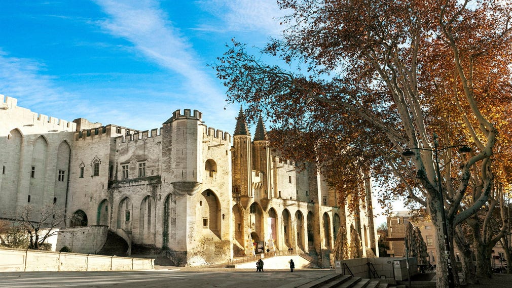 Palais des Papes i Avignon upptogs på Unescos världsarvslista 1995.