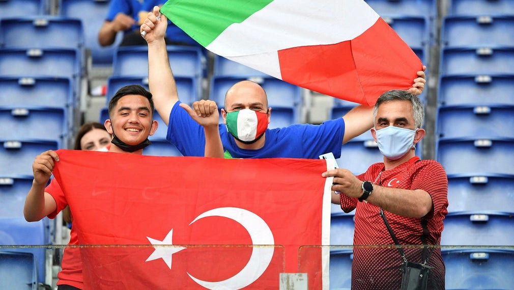 Turkiet och Italien är först ut.