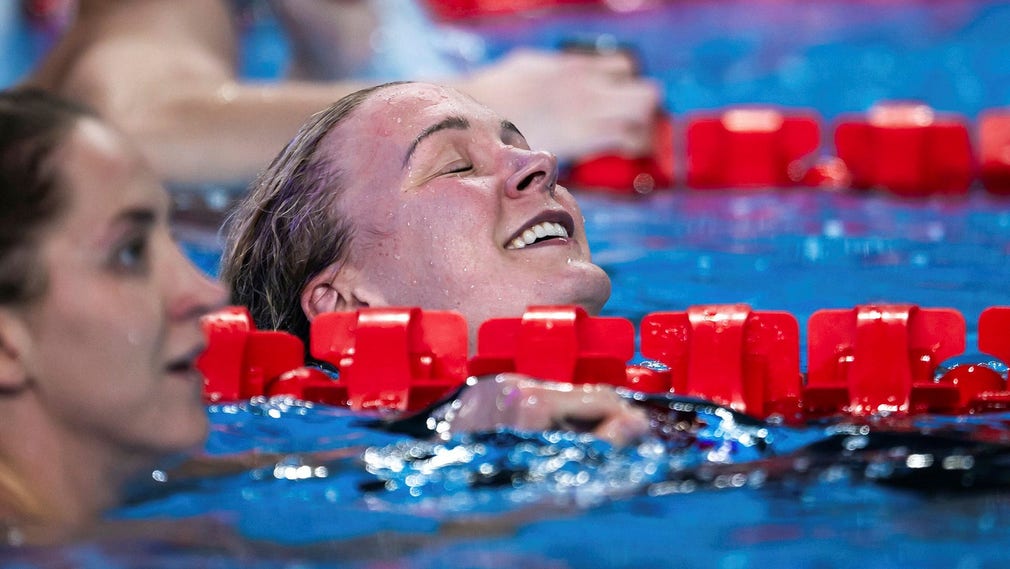 ”I dag pushade de mig verkligen hela vägen”, sa Sarah Sjöström om sina konkurrenter efter VM-guldet på 50 meter frisim.