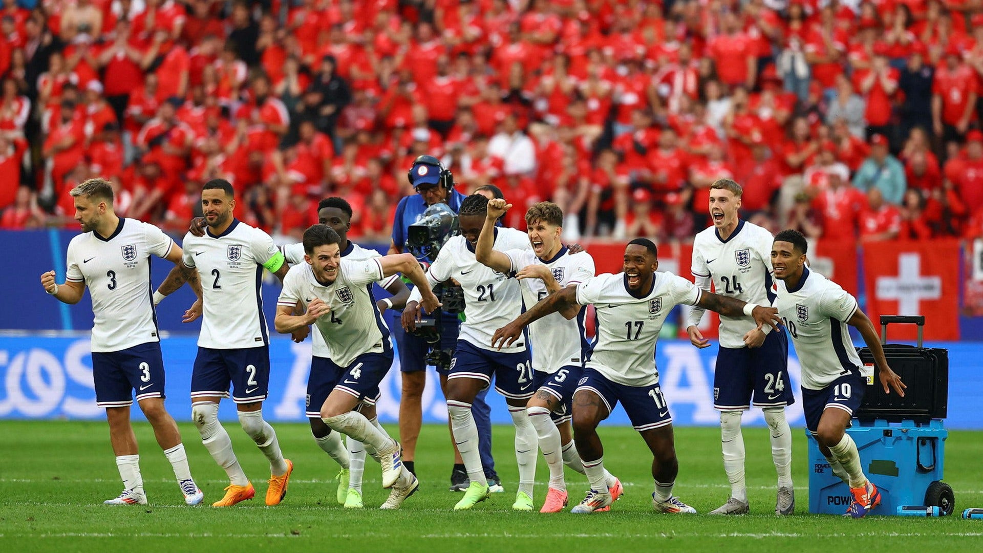 England got revenge by beating Switzerland after a dramatic penalty