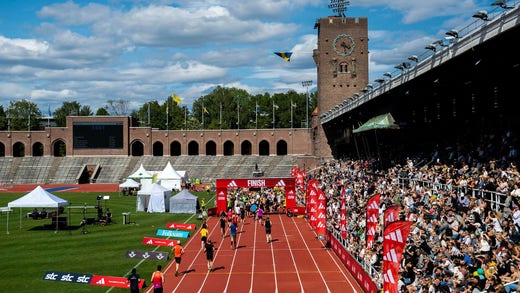 Stockholm Marathon attracts runners from all over Sweden.