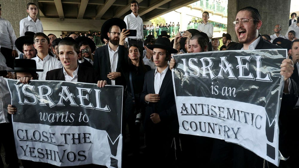Ultraortodoxa judar måste göra lumpen – kan leda till regeringskris