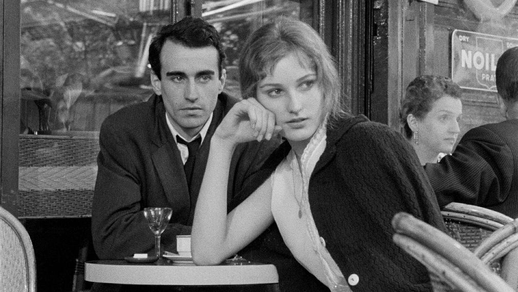 Michel (Martin LaSalle) och Jeanne (Marika Green) i ”Ficktjuven”.