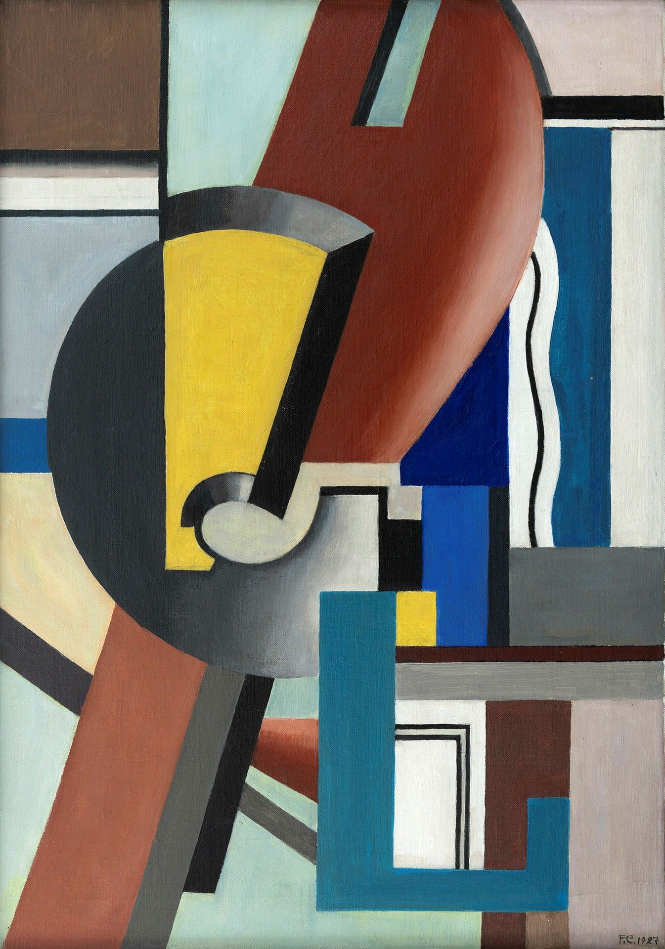 Franciska Clausen, ”Contrastes des formes”, 1927, ingår i Kunstsilos samling.