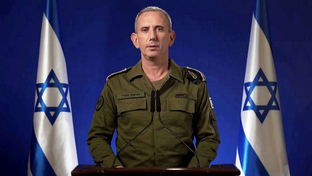 Israels militärtalesman trotsar Netanyahu