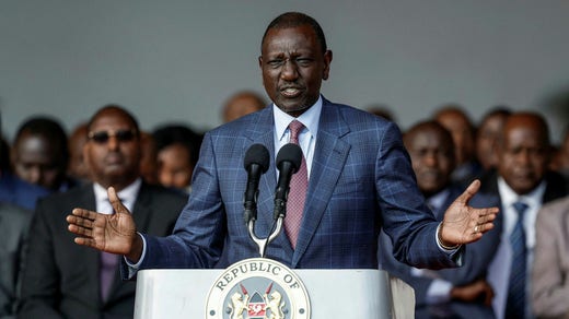 President William Ruto during his reconciliation speech on Wednesday.