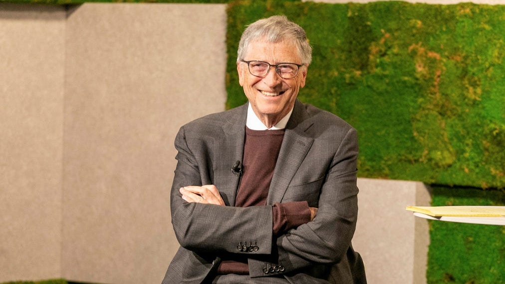 Bill Gates, bekymrad optimist, på Världsekonomiskt forum i Davos.